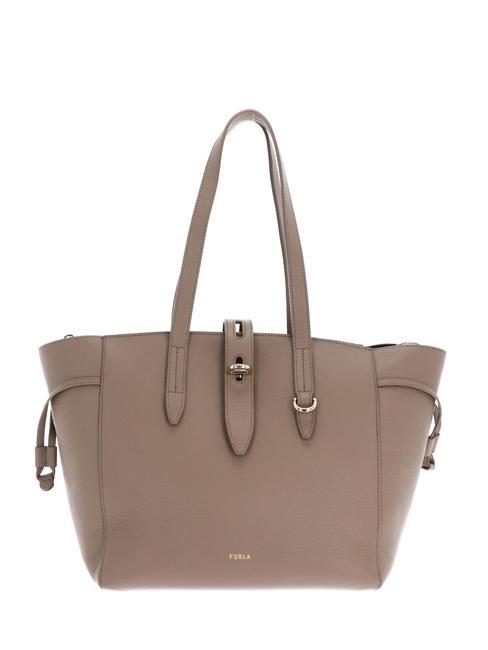 FURLA NET Shopping bag media greige - Borse Donna