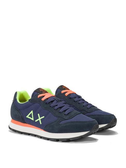 SUN68 TOM FLUO Sneakers navy blue - Scarpe Uomo