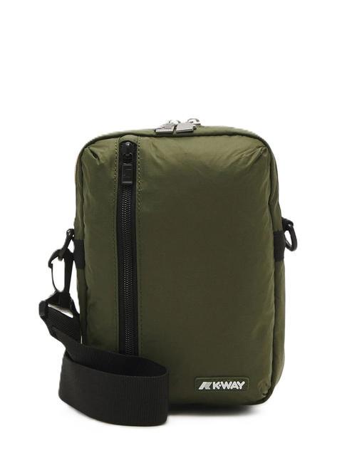 KWAY BARBITON Borsello in nylon green cypress - Tracolle Uomo