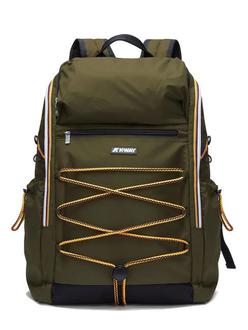 KWAY MONTE LIMAR Zaino outdoor porta pc 15.6" green blackish - Zaini da lavoro porta PC