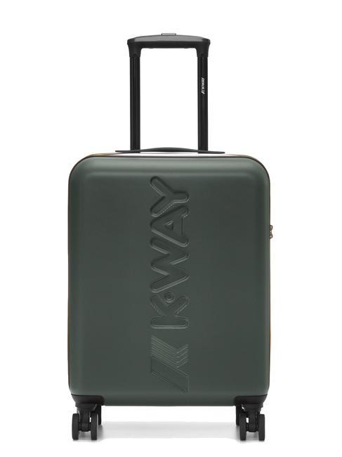 KWAY MAXILOGO Trolley bagaglio a mano green blackish /blue md cobalt - Bagagli a mano