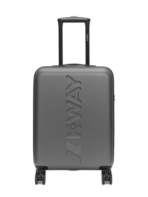 KWAY MAXILOGO Trolley misura media metallic grey - Trolley Rigidi