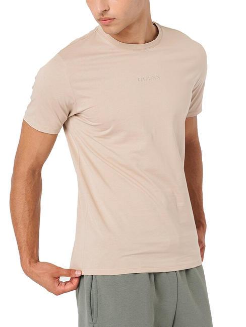 GUESS PIMA T-shirt in cotone logo ricamato nomad a105 - T-shirt Uomo