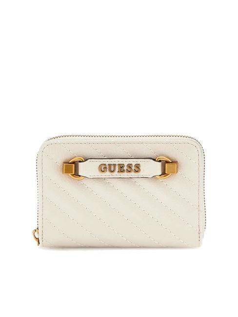 GUESS SELA Portafoglio medio zip around bone - Portafogli Donna