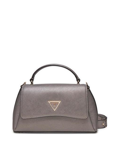 GUESS ECO GLORIANA 2 Borsa con flap e tracolla Pewter - Borse Donna