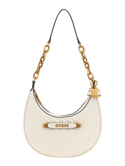 GUESS SELA Borsa trapuntata a mezzaluna bone - Borse Donna