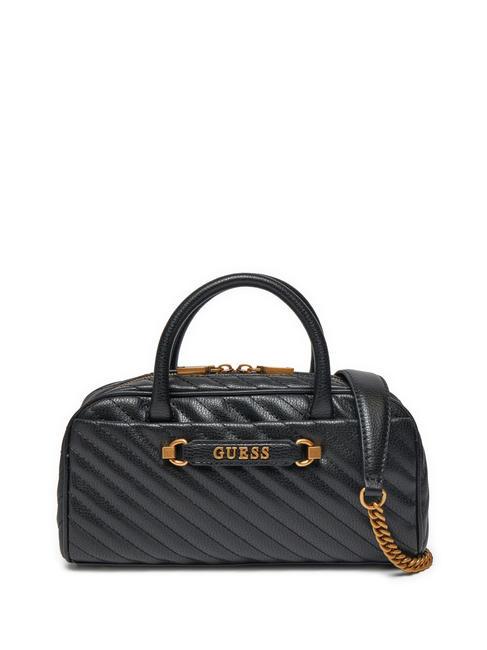 GUESS SELA BOX Bauletto trapuntato con tracolla NERO - Borse Donna