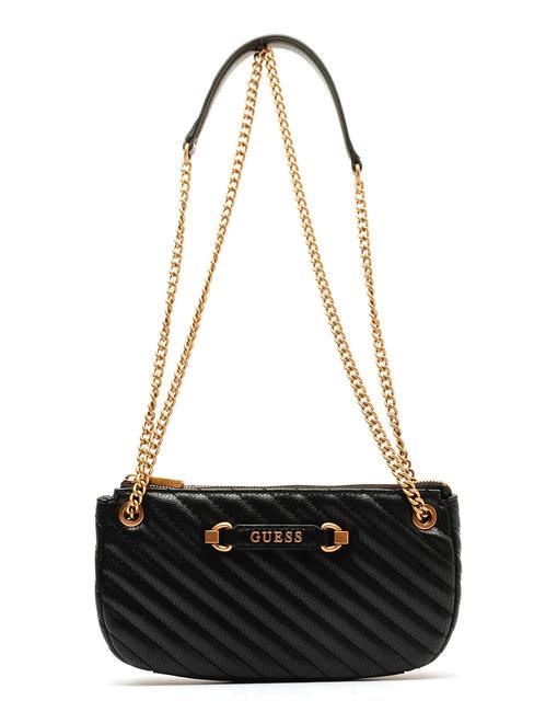 GUESS SELA Borsa trapuntata a tracolla NERO - Borse Donna