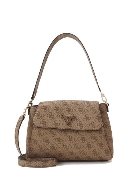 GUESS SORA Borsa a spalla con flap LATTE LOGO - Borse Donna