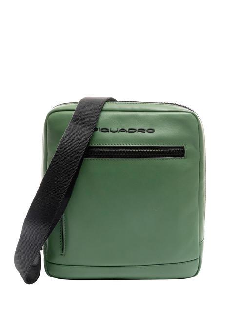 PIQUADRO Borsello SETEBOS, porta iPad Mini VERDE - Tracolle Uomo