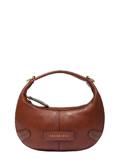 THE BRIDGE FLAVIA Borsa piccola in pelle con tracolla MARRONE - Borse Donna