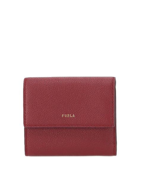 FURLA GOCCIA Portafoglio bifold medio in pelle CILIEGIA d - Portafogli Donna