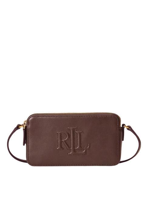 RALPH LAUREN WITLEY Portafoglio pochette con tracolla dark mahogany - Borse Donna