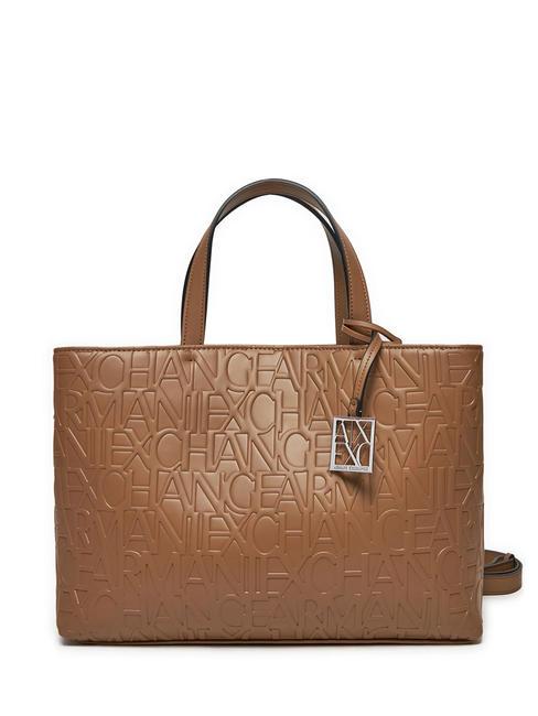 ARMANI EXCHANGE LOGO EMBOSSED Shopper a mano, con tracolla dark pisco - Borse Donna