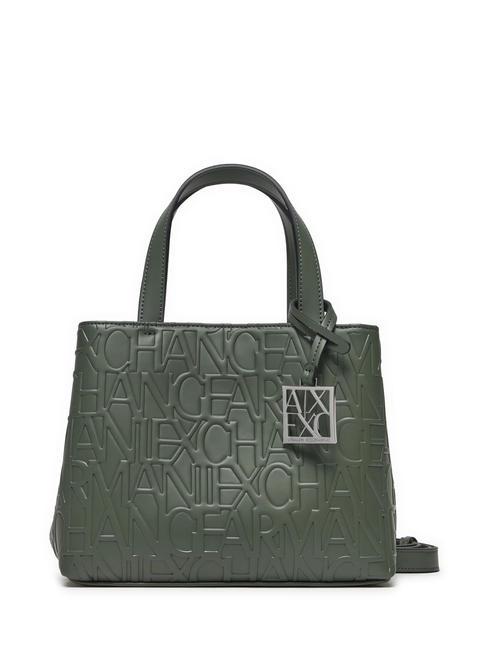 ARMANI EXCHANGE LOGO EMBOSSED Borsetta a mano, con tracolla absinthe - Borse Donna