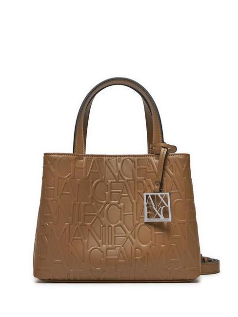 ARMANI EXCHANGE LOGO EMBOSSED Borsetta a mano, con tracolla dark pisco - Borse Donna