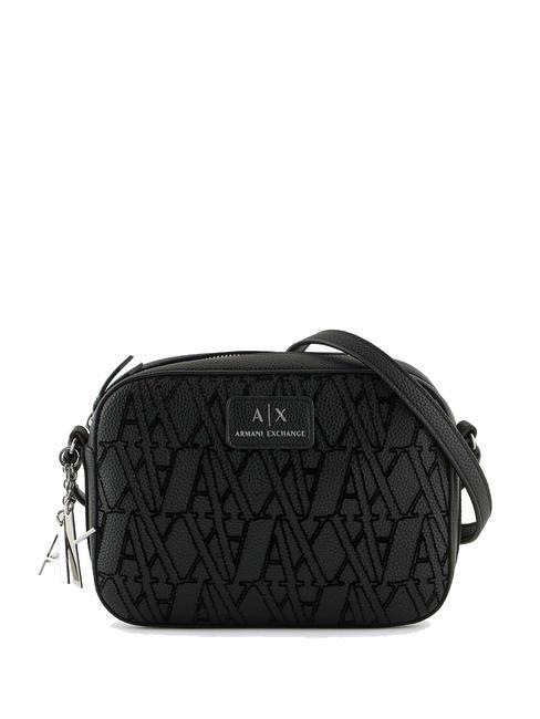 ARMANI EXCHANGE A|X Borsa camera case logo floccato Nero - Borse Donna