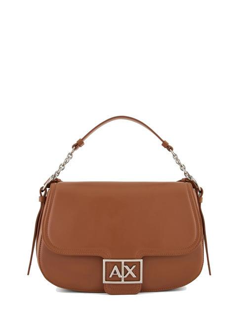 ARMANI EXCHANGE A|X BUCKLE Borsa saddle a tracolla whisky - Borse Donna