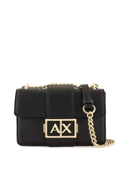 ARMANI EXCHANGE A|X BUCKLE Borsa mini con flap a tracolla Nero - Borse Donna