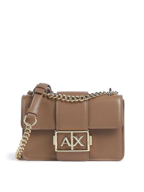 ARMANI EXCHANGE A|X BUCKLE Borsa mini con flap a tracolla dark pisco - Borse Donna