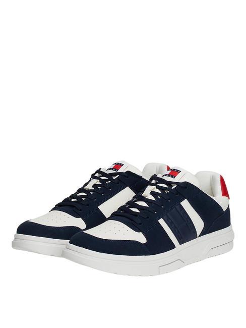 TOMMY HILFIGER TOMMY JEANS THE BROOKLYN MIX Sneakers in pelle dark night navy - Scarpe Uomo