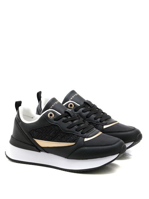 TOMMY HILFIGER MONOGRAM RUNNER Sneakers NERO - Scarpe Donna