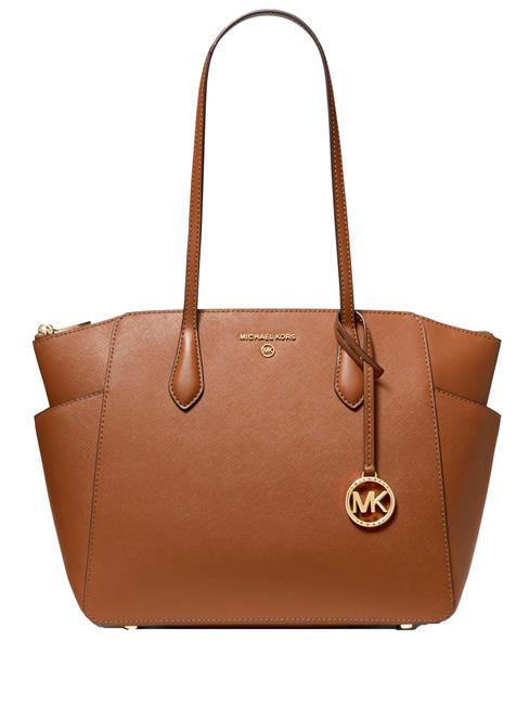 MICHAEL KORS MARILYN Shopping Bag in pelle luggage - Borse Donna