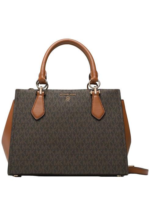 MICHAEL KORS MARILYN Borsa a mano, con tracolla removibile brn/acorn - Borse Donna