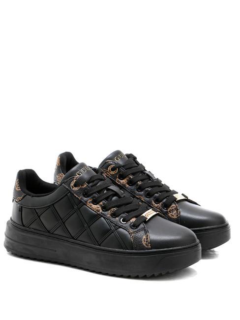 GUESS DATTICE  Sneakers BLACK BROWN - Scarpe Donna