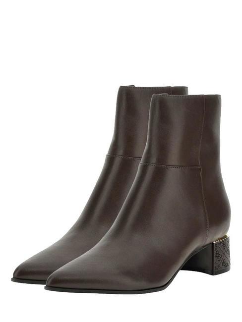 GUESS LUKKIE  Stivaletti in pelle brown - Scarpe Donna