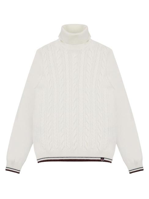 COLMAR CLUMP Maglione dolcevita a trecce white - Maglie Uomo