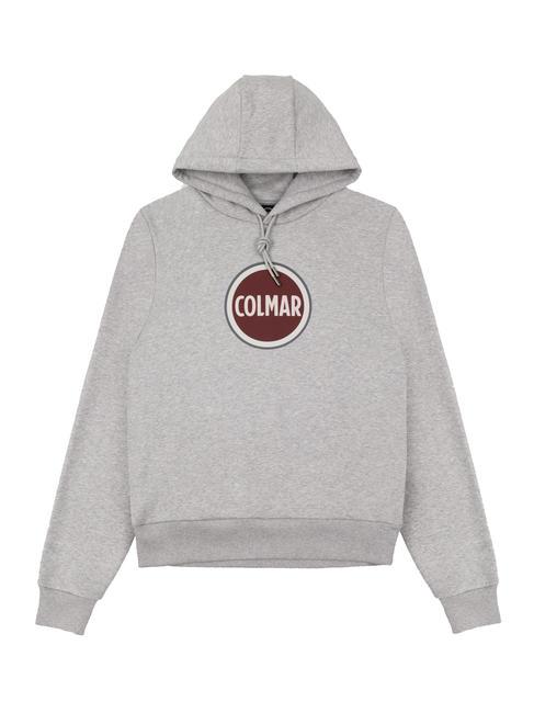 COLMAR MODISH Felpa con cappuccio e stampa logo grigio melange - Felpe Uomo