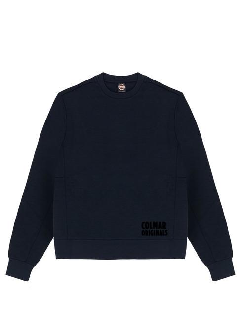 COLMAR TECHNICAL Felpa girocollo logo in rilievo navy blue - Felpe Uomo