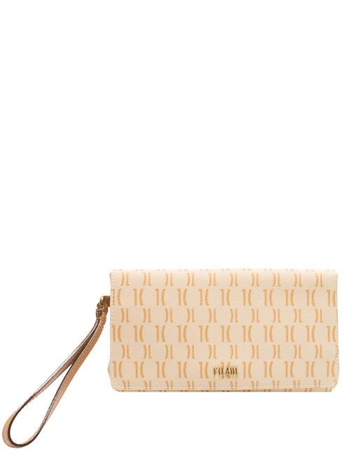 ALVIERO MARTINI PRIMA CLASSE MONOGRAM Pochette con polsierina crema - Borse Donna