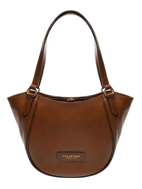 THE BRIDGE DOMITILLA  Shopper a spalla, in pelle MARRONE - Borse Donna