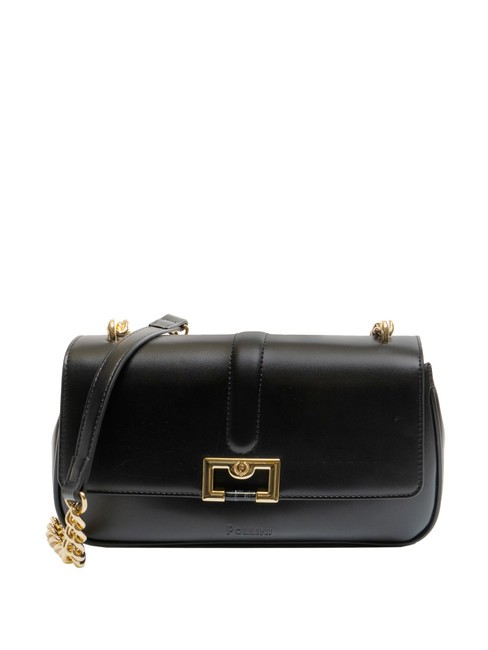 POLLINI DAMA Borsa a spalla con catena Nero - Borse Donna