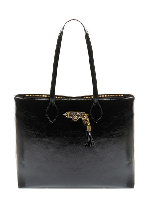 POLLINI LADY BRAVE Borsa shopper con nappina Nero - Borse Donna