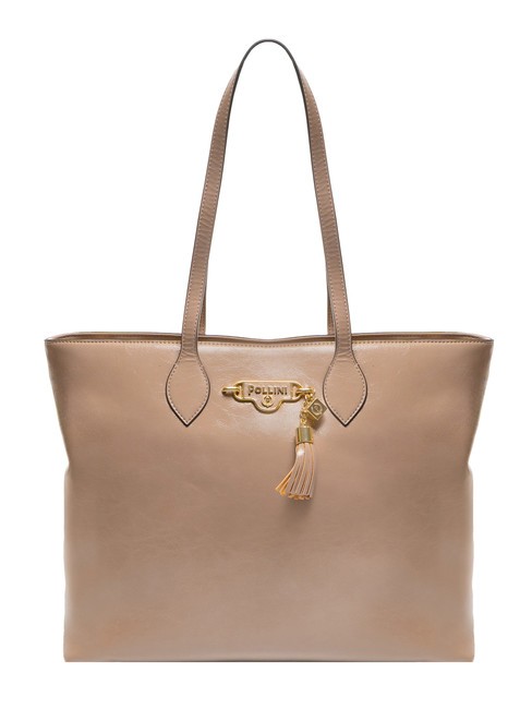 POLLINI LADY BRAVE Borsa shopper con nappina naturale - Borse Donna