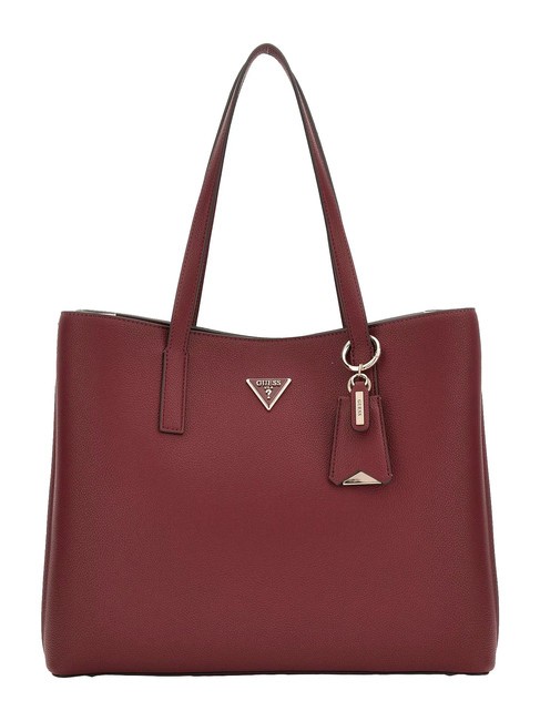 GUESS MERIDIAN Girlfriend Borsa a spalla burgundy - Borse Donna