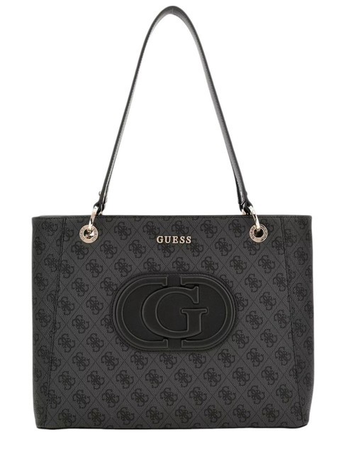 GUESS ECO MIETTA NOEL  Shopping Bag coal logo/black - Borse Donna