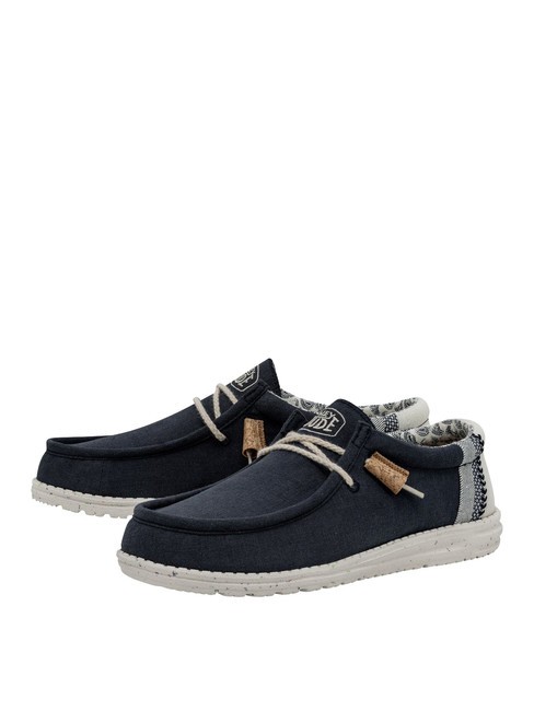 HEY DUDE WALLY BREAK STITCH Scarpa mocassino navy - Scarpe Uomo