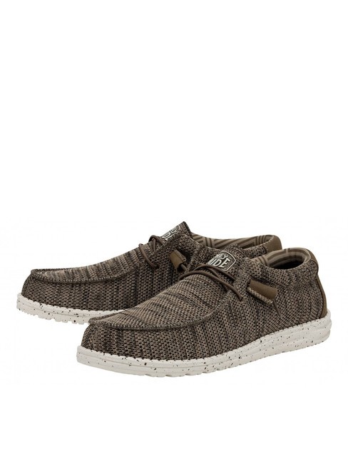 HEY DUDE WALLY SOX Mocassini calzata easy-on brown - Scarpe Uomo