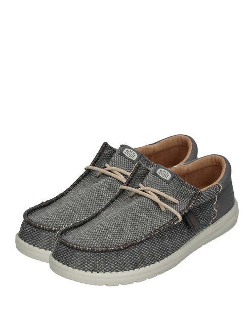 HEY DUDE WALLY FUNK OPEN MESH Mocassini easy-on in tessuto mesh grey - Scarpe Uomo