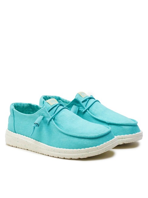 HEY DUDE WENDY CANVAS W Mocassini in tela turquoise - Scarpe Donna