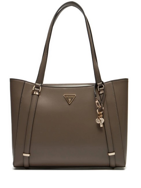 GUESS DARYNA 2 ELITE Shopper a spalla dark taupe - Borse Donna