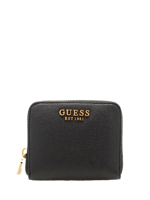 GUESS MALVA  Portafoglio zip around piccolo NERO - Portafogli Donna