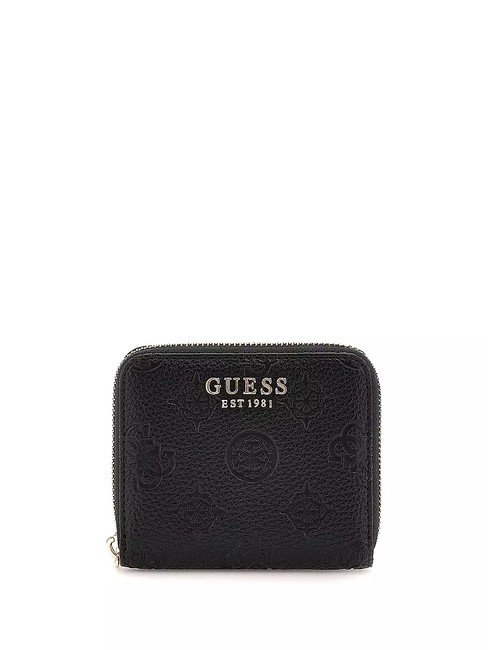 GUESS CRESIDIA  Mini Portafoglio zip around NERO - Portafogli Donna