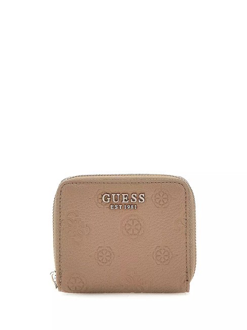 GUESS CRESIDIA  Mini Portafoglio zip around dark taupe - Portafogli Donna