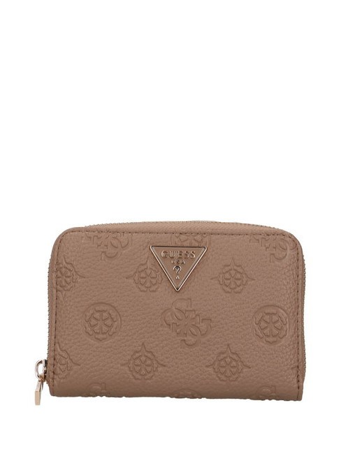 GUESS CRESIDIA  Portafoglio zip around medio dark taupe - Portafogli Donna