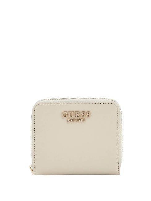 GUESS LAUREL  Mini Portafoglio zip around Taupe - Portafogli Donna